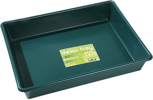 Muddy Hands Rectangle Multi Purpose Deep Garden Tray - 16 Litre - (Length: 53cm x Width: 40cm x Height: 9.5cm) (Green)