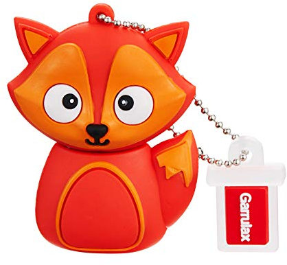 GARRULAX Clé USB 3.0, 32 Go étanche en silicone haute vitesse USB 3.0 pour stockage de données (renard)