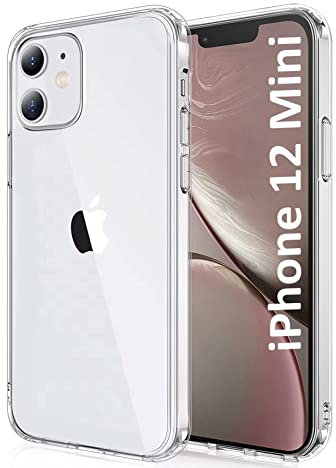 WORLD CONNECTERE Crystal Clear Compatible With iPhone 12 Mini Case, [10X Anti-Yellowing] Thin Slim Soft TPU Silicone Shockproof Phone Cover Case for iPhone 12 Mini 5.4