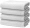 4 er Set Handtücher 50x100 cm | Frottee Weich & Flauschig | 100% Baumwolle | Frottier Handtuch Duschtuch Badetuch Badehandtuch | Oeko-Tex | 500g/m² | Ôhm | Weiß