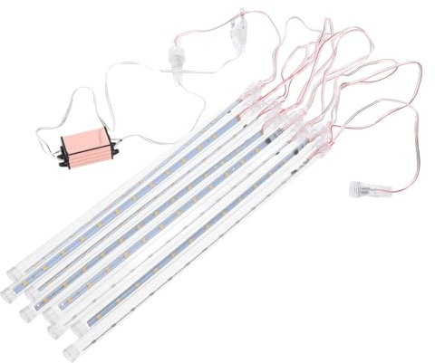 UKCOCO 1 Set LED Lichterkette Weihnachtsdekoration Gartenbeleuchtung Dekorative Außentürdekoration Hoflampe Dekoration Festliche Dekorative Lampen Fallender Regen Pvc