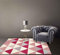 Il Gruppone Passione Casa Tappeto Arredo Moderno Sala Cucina Camera Passatoia Antiscivolo in Ciniglia Made in Italy Disegni Piazzati Cotone Misure Grande - Triangoli Fucsia - 65x300Cm
