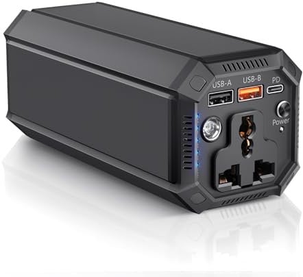 Powerbank, batteria esterna da 27000 mAh, 98 wh, con presa AC da 100 W, con porta USB, caricatore da viaggio universale, per laptop, MacBook Pro, notebook, Gopro, tablet, cellulare da esterno (P5)