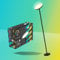 tint Smarte LED-Stehlampe Pavo, weißes & farbiges Licht RGB (1800-6500 K) für indirekte Beleuchtung – Steuerbar per Bluetooth, Alexa, Fernbedienung oder App