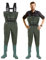 Izrielar Wathose Herren Anglerhose, 70D Nylon Composite PVC, Fischerhose mit rutschfesten Gummistiefeln, Herren Damen Teichhose, Hochwasserhose, für Baustellen, Angeln, Bauernhöfe, Gärten