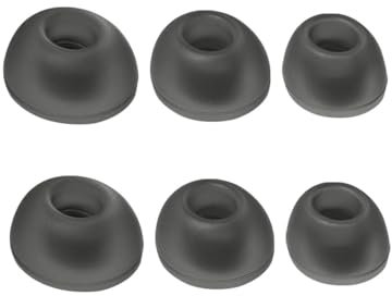 3 Paar Ersatz Ohrstöpsel für JBL Live Pro 2/Live Free 2, Ohrstöpselabdeckungen Silikon Ohrmuscheln Ohrkappen Bluetooth Kopfhörer Zubehör (Schwarz)