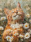 Bimkole DIY 5D Diamond Painting Zubehör Orangene Katze, Gänseblümchen Tier Diamant Malerei Kit Voll Runde Bohrer Malen nach Zahlen Malerei Stickerei Kreuzstich Diamond Dekoration 30x40cm