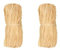 La Cordeline Raphia 100% Naturel 2 x 50g pour lier végétaux, Bricolage, Emballage Cadeaux, Décoration DIY