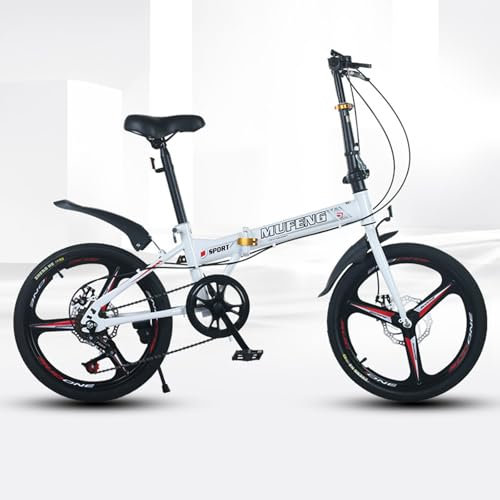 QXIWAOE Faltrad 20 Zoll Speed Bike Erwachsene Fahrrad Student Reise Leichte Tragbare Fahrrad Männer und Frauen Mini