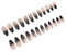 Lot de 24 faux ongles moyens, en amande, à coller, brillants, couverture complète, faux ongles, étoiles, lune, à presser, accessoires de manucure