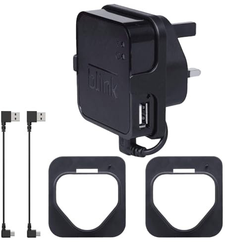 HOLACA Outlet Wall Mount Hanger Holder Stand for Blink Sync Module 2 Blink Sync Module-fits the All New Blink Outdoor and Indoor Blink XT &Blink XT2 Sync Module, Black 2PCS