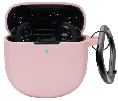 AGAOSH for Bose QuietComfort Earbuds Ultra Case Cover with Keychain,Soft Silicone Skin Cover Full Protective Case for Bose QC ii 2 Earbuds Charging Case Pink