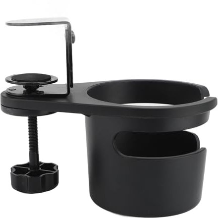 ANGGREK Soporte de Taza de Escritorio, Portavasos Giratorios para Escritorio, Bandeja Soporte Taza para, Fuerte Organizador Botellas Bebidas café. Mesa Plástico Plástico Metal Resistente y Estable