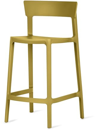 Calligaris Skin Hocker aus Polypropylen Senape MATT