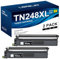 TN248XL TN-248XLBK TN-248BK Toner Ersatz für Brother TN248XL Schwarz Toner für Brother MFC-L3760CDW MFC-L3740CDW Toner Schwarz DCP-L3560CDW HL-L3240CDW MFC-L8390CDW DCP-L3555CDW (2 Schwarz)