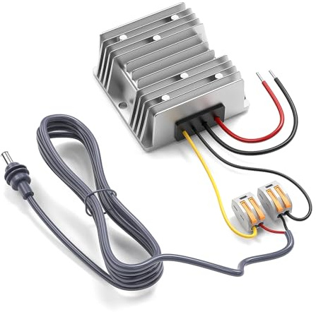 SURVADV® Starlink Mini 12V Adapter 144W, 12V auf 48V 3A Konverter | 144W DC-DC Spannungswandler für Starlink Mini: 12V auf 48V/3A, mit 2m DC-Kabel; ideal für LKW, Wohnmobil, Yacht und Outdoor
