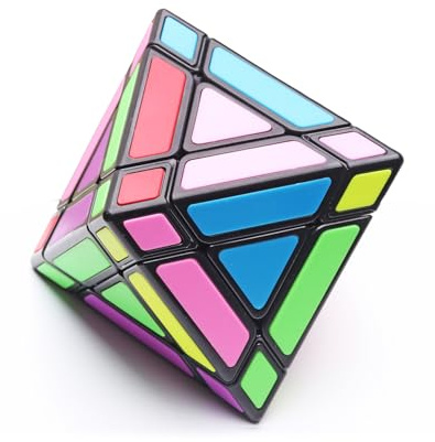 Yealvin 3x3 Oktaeder Zauberwürfel mit Matter Oberfläche - Professioneller Speedcube mit Farbinserts | Ideal für Einsteiger