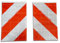 Trupa 2 x Warnflagge li + re/Warnflaggen Ladebordwand Heckmarkierung Links rechts