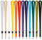 Kandinsky 25 Stück Oeko-Tex 25mm Schlüsselbänder Lanyards, Dunkelgrün (grün), 90cm mit Steckschnalle, geeignet für Messen, Events und Veranstaltungen in Kombination ideal für Ausweishüllen