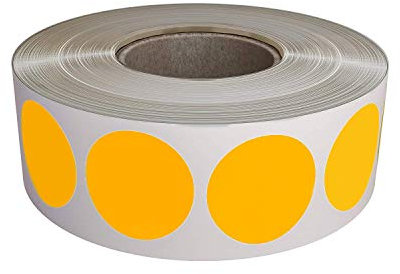 Klebepunkte Neon Orange 19 mm Sticker – 1,9 cm Klebepunkte 1050 Stück von Royal Green