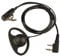 Jopto D-förmiges Ohrbügel-Headset, D-Form, für Polizei-Sicherheits-Radio, PTT Mikrofon, Mikrofon für 2-polige Kenwood HYT Puxing Wouxun Baofeng Lt-2288 Lt-3107 Lt-3188 Lt-3260 Lt-3268 etc.