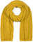 styleBREAKER Unisex Strick Schal mit Wellenmuster, Uni Winter Strickschal einfarbig, locker gestrickt, Lochstrick Muster 01018163, Farbe:Curry