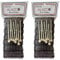 ALAZCO 14 Stück Vintage Lockenwickler Lockenwickler mit 6,3 x 1,9 cm Borsten mit flexiblen Verriegelungsstiften