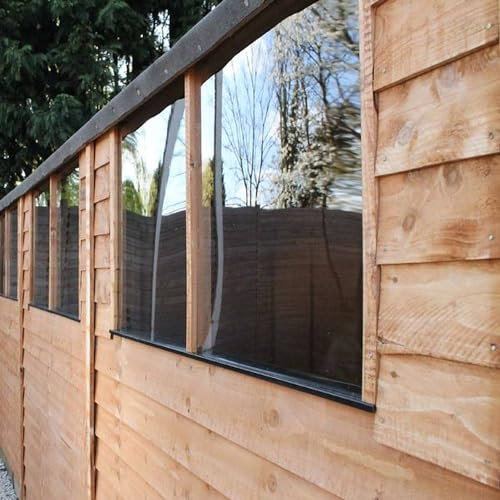 RuudraScott 4mm Clear Polycarbonate Shatter proof Plastic Safety Sheet For Shed Windows UV grade Many (610X457)