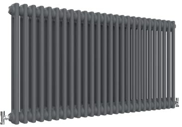 Anthracite Radiator Traditional 2 Column Radiator Horizontal Radiators Cast Iron Style 600x1190mm Central Heating Interior Design