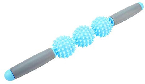 EVTSCAN Muscle Roller Stick - Yoga Stick Muscle Roller Stick Cellulite Stacheliger Ball für Rücken Arme Schulter Bein(Blau)