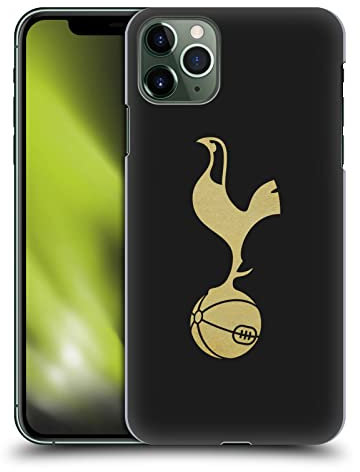 Head Case Designs Officially Licensed Tottenham Hotspur F.C. Black And Gold Badge Hard Back Case Compatible With Apple iPhone 11 Pro Max