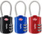 TSA Gepäckschlösser, [3 Stück] Diyife 3-stelliges Sicherheitsschloss, Kombinationsschlösser, Codeschloss für Reisekoffer Gepäcktasche Etui etc.(Schwarz+Blau+Rot)