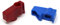 fiXte 2 poignées de rechange pour robinet d'isolateur de machine à laver et lave-vaisselle, couleur 1 bleu et 1 rouge (FXT68547)