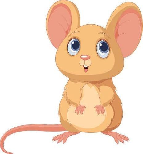 U24 Aufkleber Kleine Maus 20 x 22 cm Autoaufkleber Sticker Konturschnitt