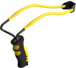 BARNETT King Rat Slingshots, Ambush Slingshot with Lightweight Compact Design, Pocket Sized Slingshot Includes Brushed Leather Pouch, & Practice Ammo