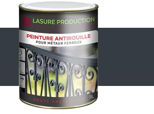 PEINTURE ANTIROUILLE-Gris Anthracite RAL 7016-Bidon de 5 l