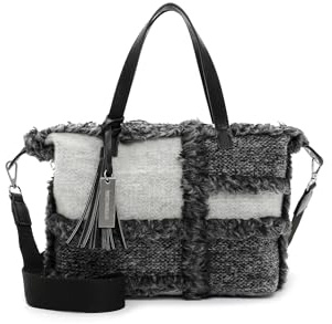 Emily & Noah Shopper Nastasja 64224 Damen Handtaschen Karo grey 800