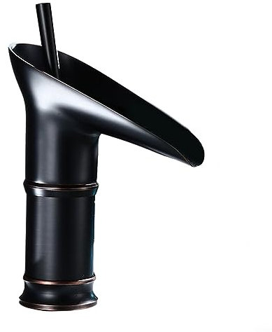 Wasserfall Badezimmer Wasserhahn, Alle Kupfer Retro Heiße und Kalte Becken Über Theke Becken Wasserfall Wasserhahn Einhebel Einloch Bad Mischbatterie Wasserhahn