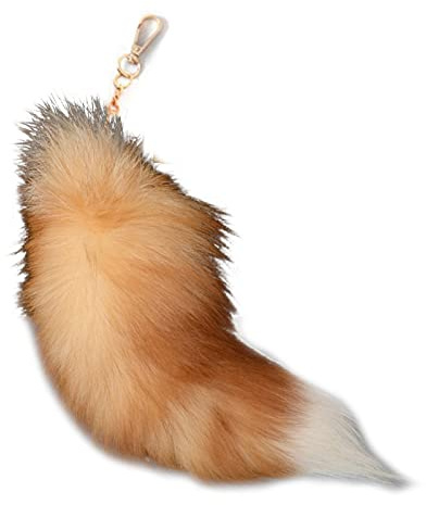 Kobeleen Tierschwanz-Schlüsselanhänger - Personalisierter Charm-Anhänger Mit Schwanzkette - Langes Geschenk für Frauen Und Mädchen