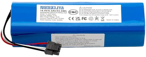 NUOGELIYA Replacement Battery for Eufy Robovac L70 Hybrid 6500 mAh 14.4 V Battery T2190, T2190G21 Vacuum Cleaner Robotic Vacuum Battery