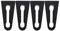 NEGRO Auto Sound Deadener Dämpfer Fit for VW Fit for Golf Polo T5 Bora Caddy Jetta Multivan Passat Scirocco Tiguan touran Türschloss Puffer Dämpfung Autotür-Stoßdämpfer