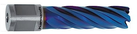 HSS-XE+DURABLUE beschichteter Kernbohrer Kernlochbohrer, Weldonschaft, Nutzlänge 55mm, Blue-Line55, Durchmesser Ø d=12mm