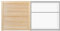 ben+camilla.com Lamellentür 63,5 x 59,4 cm Schrankfront passend zu IKEA BESTA Kleiderschrank Kiefer Massivholz