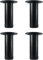 QLLY Lot de 4 Pieds de Meubles réglables en métal de 15,2 cm, Pieds de Rechange pour canapé, Chaise, Armoire ottomane (15,2 cm, Noir)