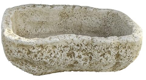 AnaParra Jardinera para Exterior, Pila Modelo Bebedero 70x50x20cm. Hormigón Piedra. Color: Verde. Peso: 42Kg. Capacidad: 31L