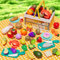 BunnyJOY Accessoire Cuisine Enfants, Jouets de Cuisine avec Fruits et Légumes à Découper, Dinette Enfant 3 Ans, Jeux d’Imitation, Idéal Cadeau pour Jeux de pour Enfants Filles garçons 3-8 Ans