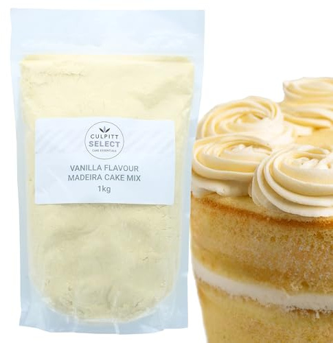 Culpitt Vanilla Madeira Cake Mix | Easy Cakes & Cupcakes - 1kg | Easy, Reliable, & Delicious. Classic Vanilla Birthday Cake. Baking Mix For Celebration Sponge Cakes. Just Add Water.