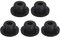 QUARKZMAN 5 Stück Schwarze Gummistopfen, Silikonstopfen für 16mm/0,63 Loch