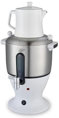 JODAIS Machine à thé électrique Turque 6L, Bouilloire et infuseur Double Pot 1500W, avec Fonction de Maintien au Chaud, pour Le thé Russe et Turc