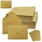 SHENSAIGO 50 Stück Briefumschläge Kraftpapier, Braun Briefumschläge ohne Fenster DIN B6, Vintage Kraft Umschläge, Nassklebung Kuvert Spitzklappe Umschläge für Hochzeit Grußkarten Geschenkkarten